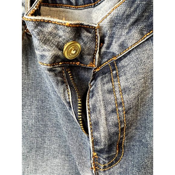 STYLE FADED BLUE WESTERN FLARE WITH STUD EMBELLISHMENT SZ US14: NWOT - Picture 6 of 6